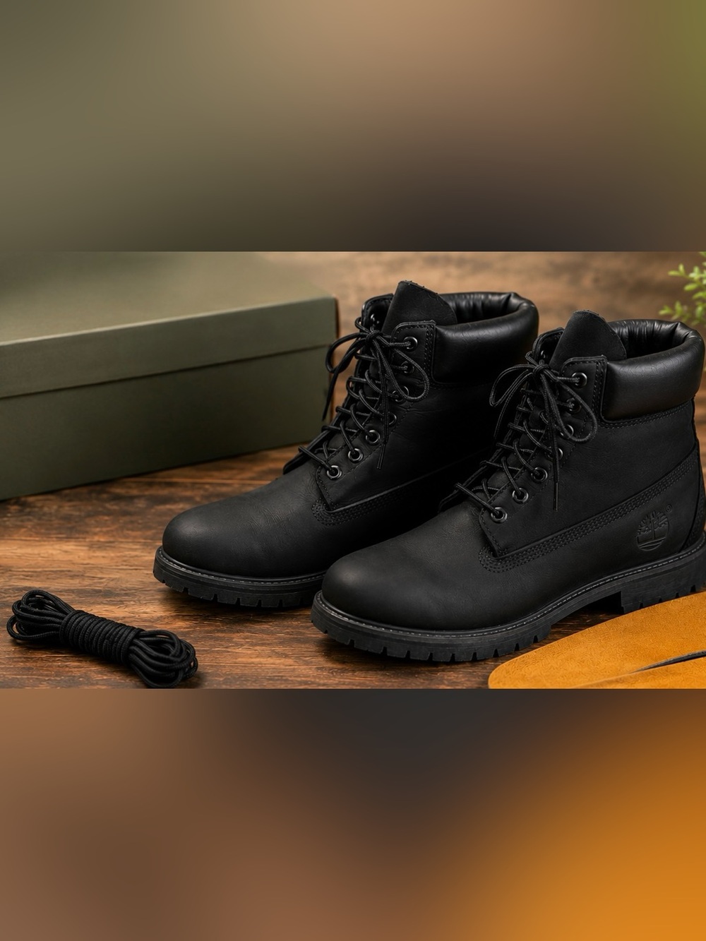 Timberland 6 Inch Premium Black Waterproof Boots Mens Size 10 Primaloft Utility